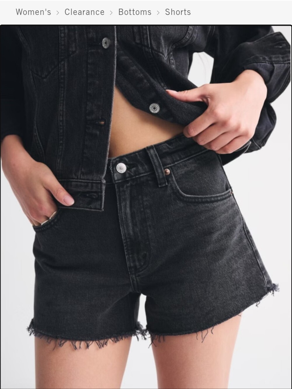 Abercrombie Curve Love The 90s Relaxed Cutoff Short